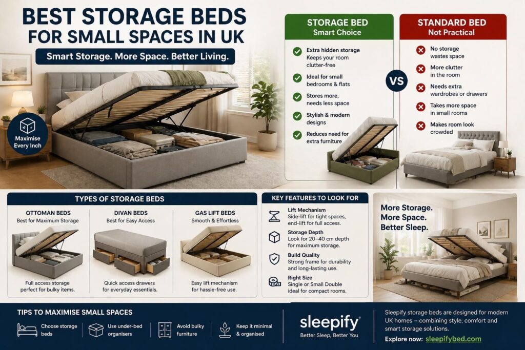 🛏️ Best Storage Beds for Small Spaces in UK