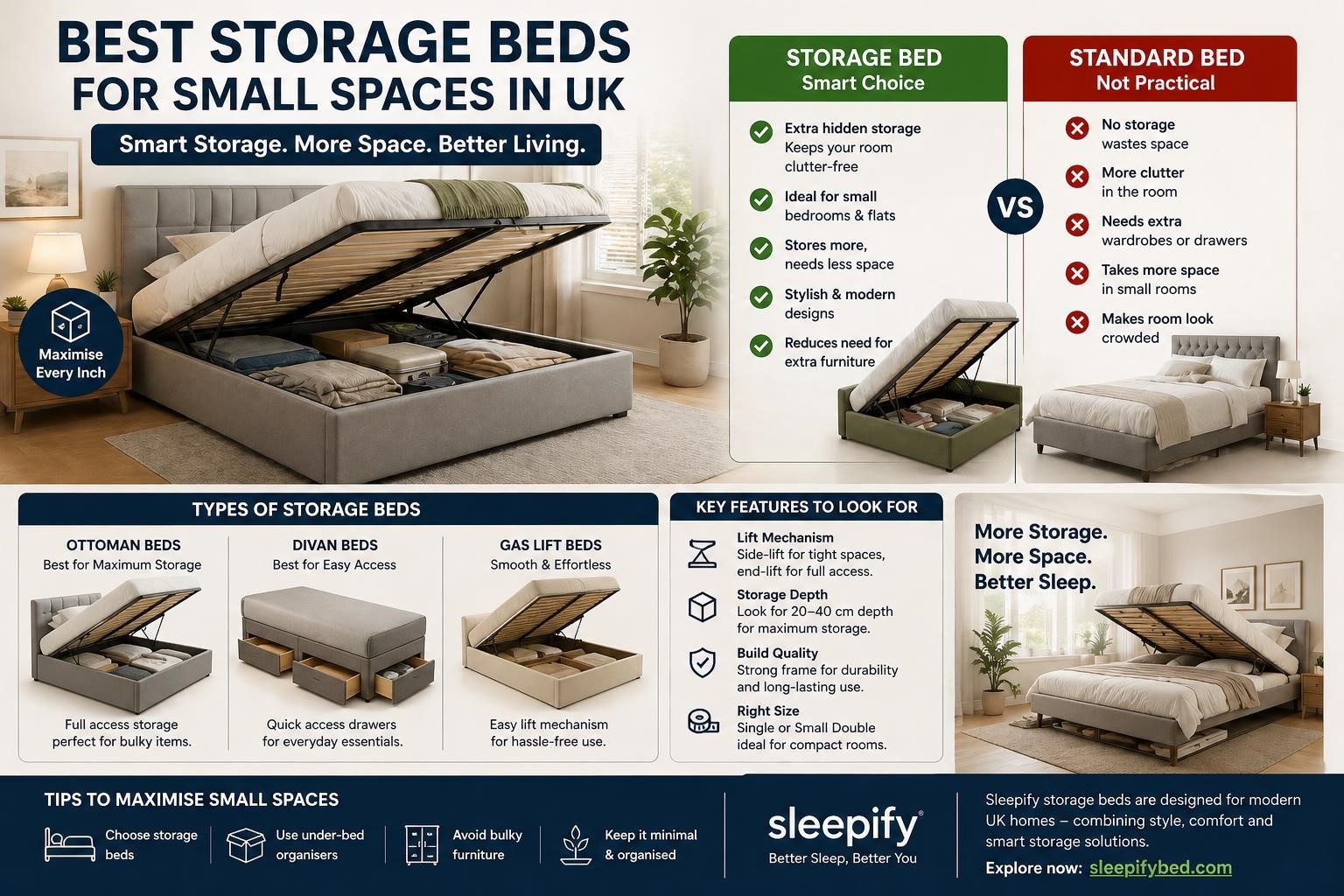 🛏️ Best Storage Beds for Small Spaces in UK